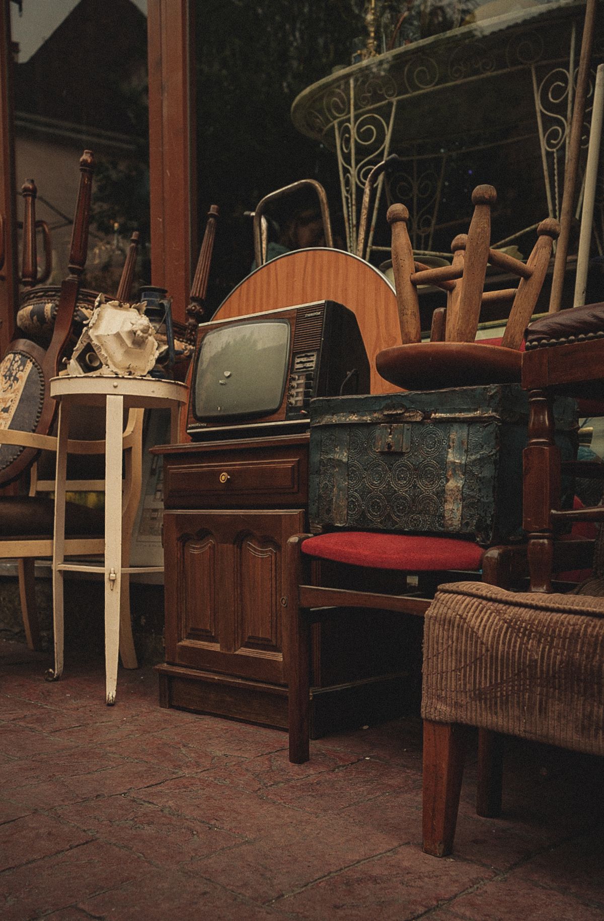 Second-hand furniture in a shop